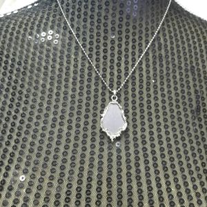 Victorian Style Mirror Pendant Necklace